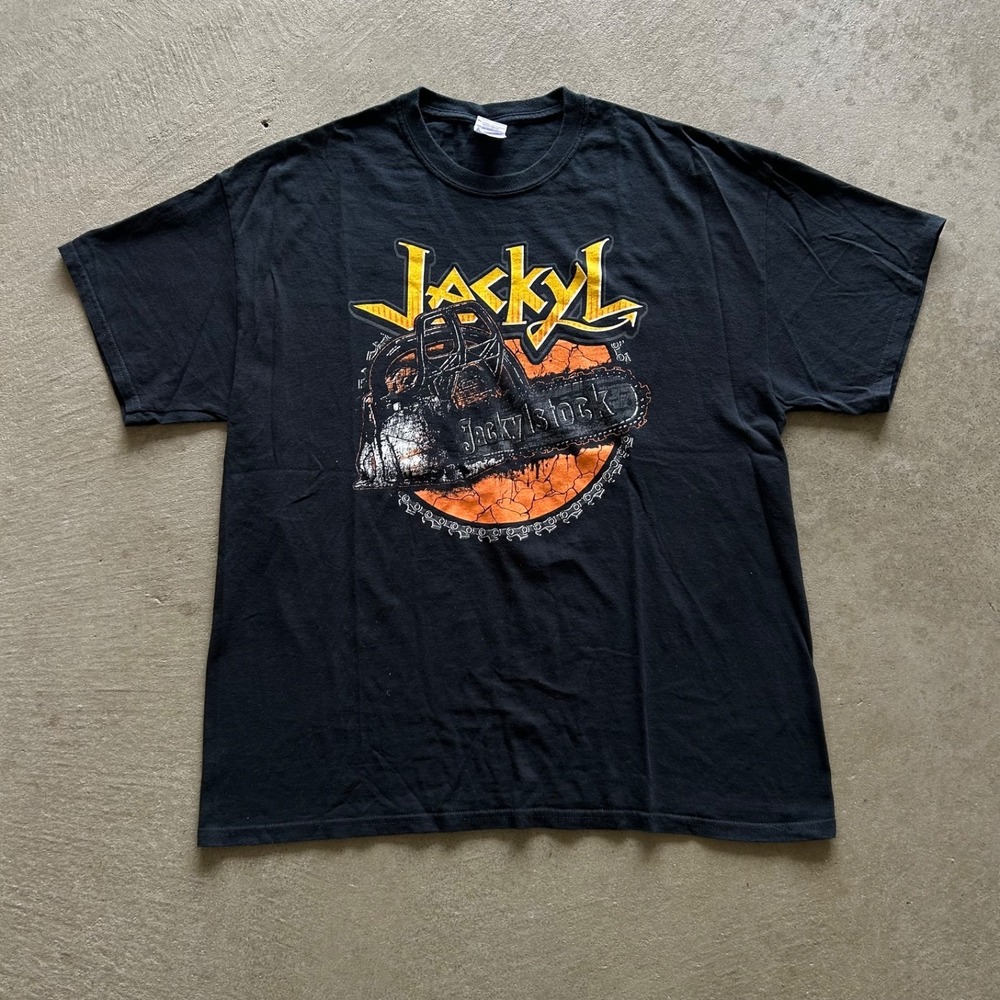 Vintage Jackyl‎ Shirt Size XL Black Hard Rock Band Jackyl Me Off Jackylstock